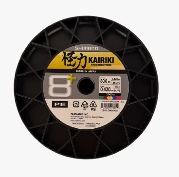 Shimano Kairiki 8+ 3000m 0.42 mm Multi Color ip misina