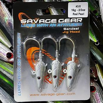 Savagear Sandeel Jigg Head 16gr #3/0 Real Pearl