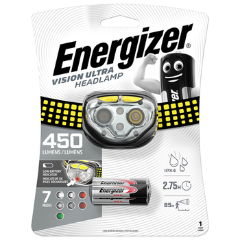 Energizer Vision Ultra Headlamp 450 Lumens Kafa Lambas