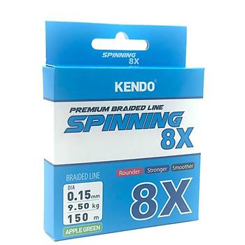Kendo Spnnng 8X Fghtng 150 mt rg ip (Apple Green)