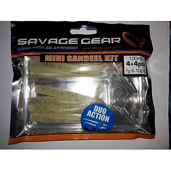 Savagear Mini Sandeel Kit 10 Adet (1+1+4+4) Suni Yem