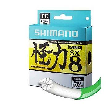 Shimano Kairiki 0,07mm SX8 Mantis Green  300m Ýp (Örgü) Misina