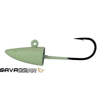 Savage gear LRF Micro sandeel jigghead 2,5g #8 4pcs Glow Suni Yem