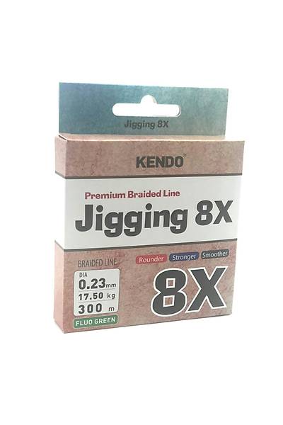 Kendo Jigging 8X Flash 300 mt Örgü Ýp (FLUO GREEN)