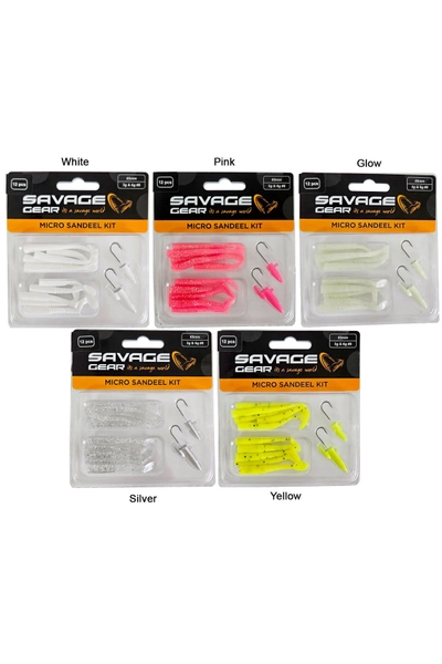 Savage gear Lrf Micro Sandeel Kit 12 Adet(1+1.5+5) Suni Yem