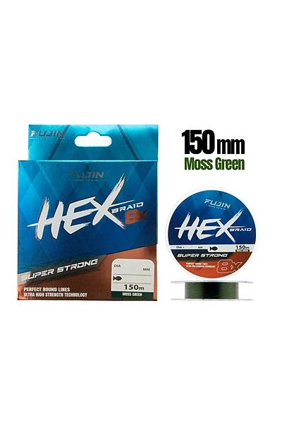 Fujin Hex 8X 150Mt. Moss green Pe Line