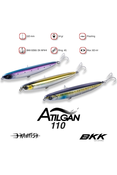 Hanfish Atlgan 110MM 14GR Sust Maket Balk