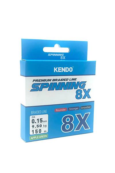 Kendo Spnnng 8X Fghtng 150 mt rg ip (Apple Green)