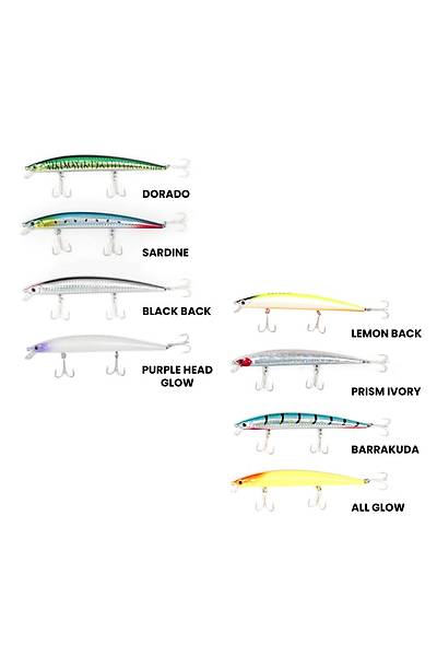 RYUJI BAY MINNOW SINKING 14.5CM, 24,5GR