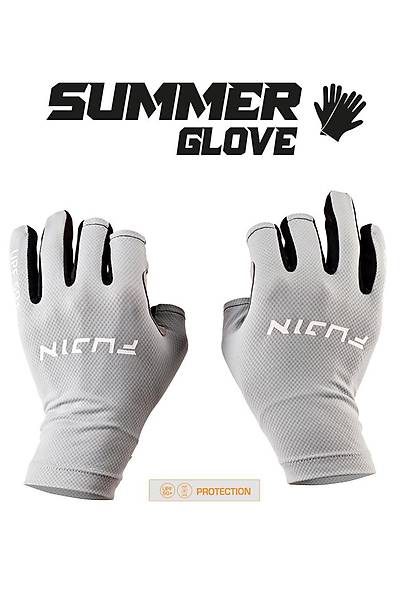 Fujin Pro Angler S24 Summer Gloves Grey Eldiven