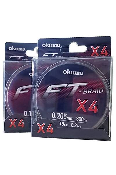 FT Okuma 4 Braided Line 300 mt Grey rg p