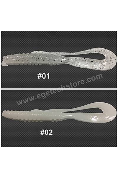 SAME Silikon Soft Tail 3,5’’ (9cm) orak kuyruk silver