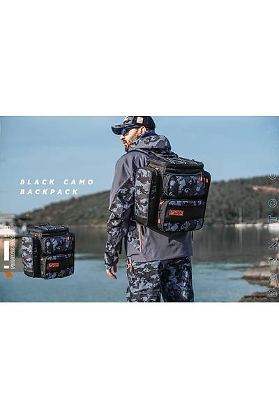 Fujin Black Camo Back Pack - Balk Srt antas