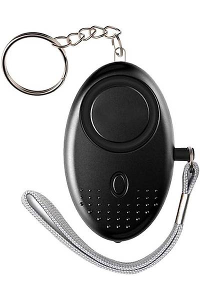 Kiisel Alarm 120-130dB Gvenli Ses , LED El Feneri,