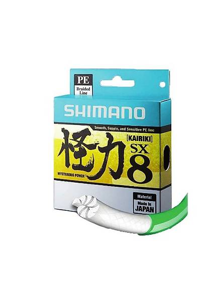 Shimano Kairiki SX8 Gri 150m Ýp (Örgü) Misina 0.15mm Mantis Green