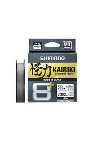 Shimano Kairiki 8+ 150 Mt Steel Gray p Misina