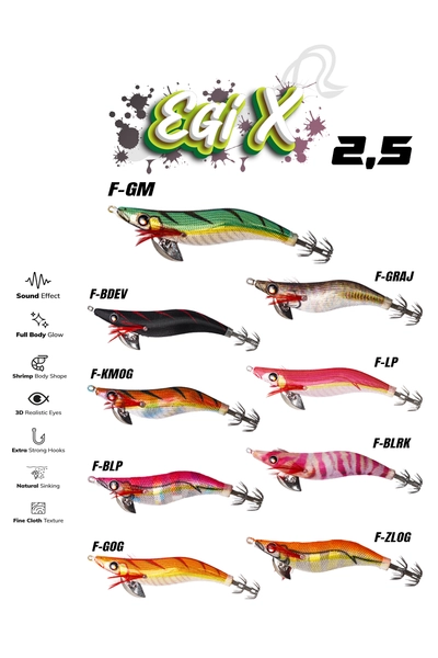 Fujin EgiX 2.5 10gr Kalamar Zokas