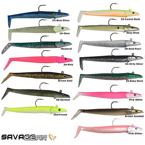 Savage gear Sandeel 12.5 cm 23 gr 2+1 Adet Suni Yem