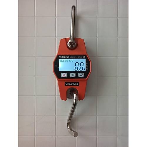 Brader 300 Kg Kapasite Geni� Ekran Ask�l� Terazi - Ask�l� Kantar Elektronik Kantar