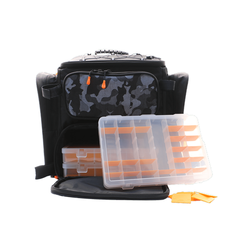 Fujin Black Camo Back Pack - Balk Srt antas