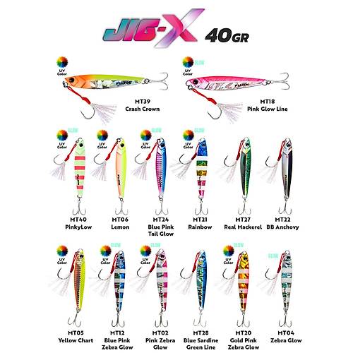 Fujin Jig-X 40gr Shore Jigging Jig Yem