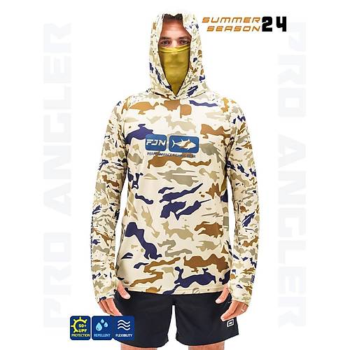 Fujin Pro Angler S24 Buff&Hoodie Natural Camo