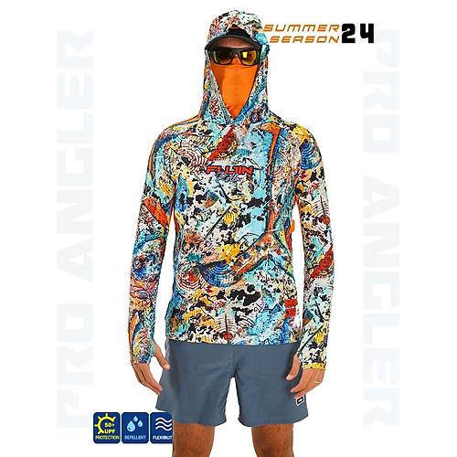 Fujin Pro Angler S24 Buff&Hoodie Makai Orange