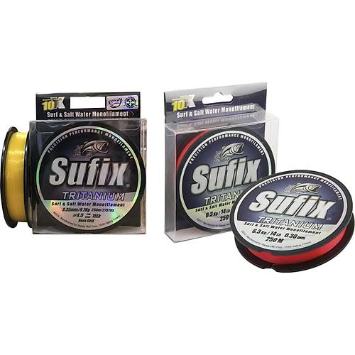 Sufix Tritanium Surf 250 Metre Neon Orange Misina
