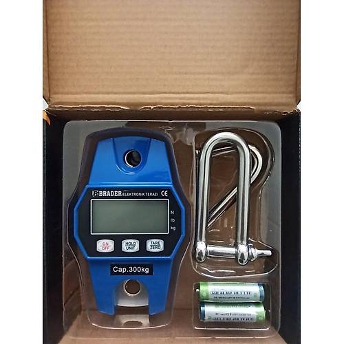 Brader 300 Kg Kapasite Geni� Ekran Ask�l� Terazi - Ask�l� Kantar Elektronik Kantar