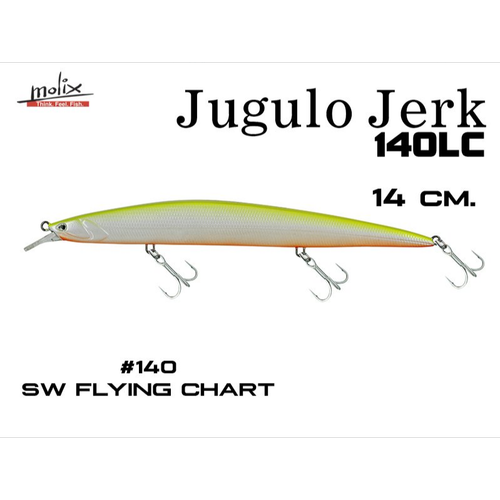 Molix Jugulo Jerk 140 LC Suspending col. Flying Chart