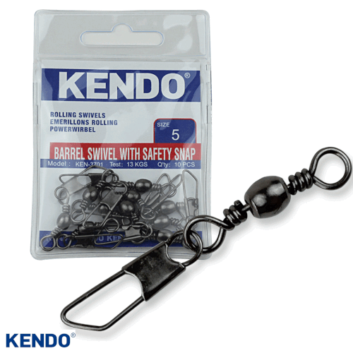 Kendo Rolling Swivel Safety Snap Snap 10 Adet (Dz Klips)