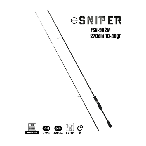Fujin Sniper 270cm 10-40gr Spin Kam�� FSN-902M