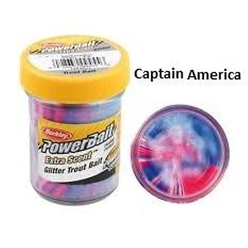 BERKLEY Powerbait Natural Glitter Trout Bait Garlic