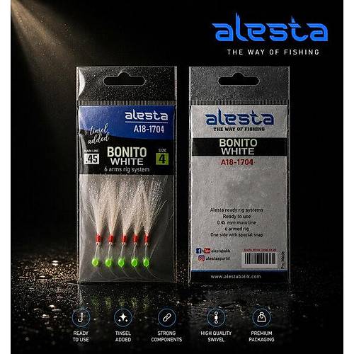 BONITO WHITE TINSEL RIG X0270 6K