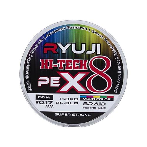 Ryuji Hi-Tech X8 150m  Multi Color �p Misina