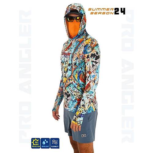 Fujin Pro Angler S24 Buff&Hoodie Makai Orange