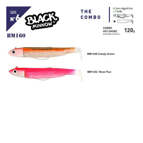 Fiiish BM200/6 BM1432 Combo Off Shore 120gr Rose Fluo Silikon Yem