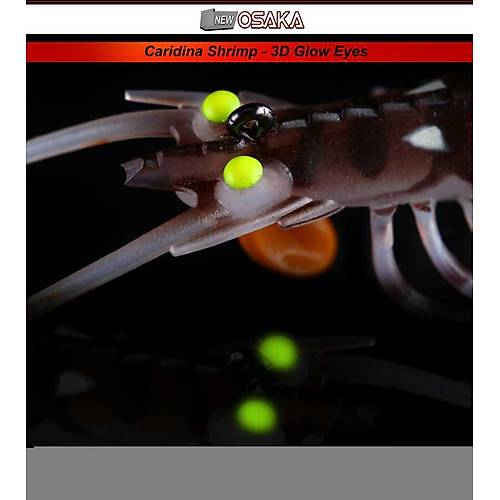 NEW Osaka Caridina Shrimp TPE Yumu�ak Karides 7,62 Cm 6,5 Gr