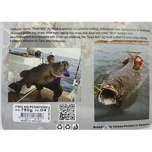 Bonito Jig Head 500gr