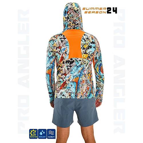 Fujin Pro Angler S24 Buff&Hoodie Makai Orange
