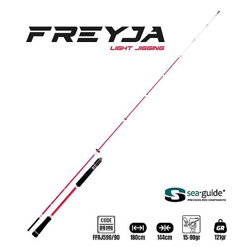 Fujin Freyja Light Jigging 180cm 15-90gr Jig Kam