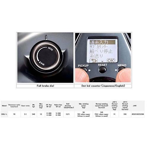 Daiwa 23 Tanacom Leobritz 300JL Elektrikli krk Makara