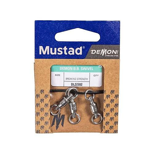 Mustad Demon Ball Bearing Swivel DLSS02 Bilyal Frdnd