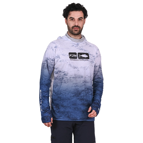 Fujin Pro Angler T-Shirt Grey Wave