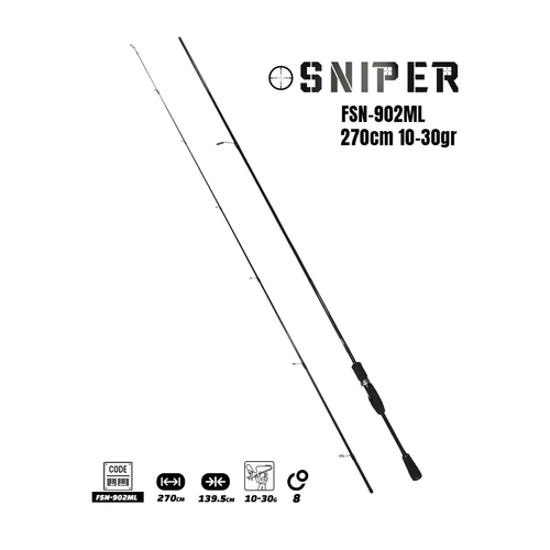 Fujin Sniper 270cm 10-30gr Spin Kam FSN-802ML