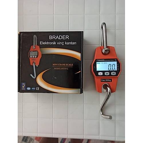 Brader 300 Kg Kapasite Geni� Ekran Ask�l� Terazi - Ask�l� Kantar Elektronik Kantar