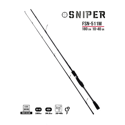 Fujin Sniper 180cm 10-40gr Spin Kam FSN-511M