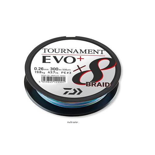 Daiwa Tournament EVO+ 8B Multicolor �p Misina (300m) (12762120)