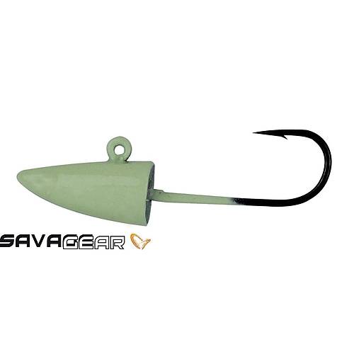 Savage gear LRF Micro sandeel jigghead 2,5g #8 4pcs Glow Suni Yem