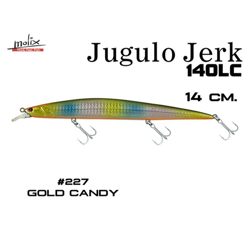 Molix Jugulo Jerk 140 LC Suspending col. Gold Candy